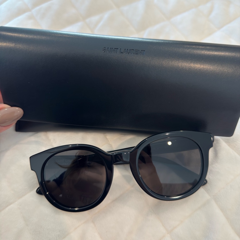 Saint Laurent Glossy Black Sunglasses